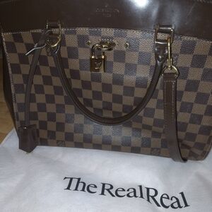 Louis Vuitton Dark Brown Checkered Tote
